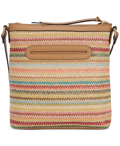 Style Co Straw North South Crossbody