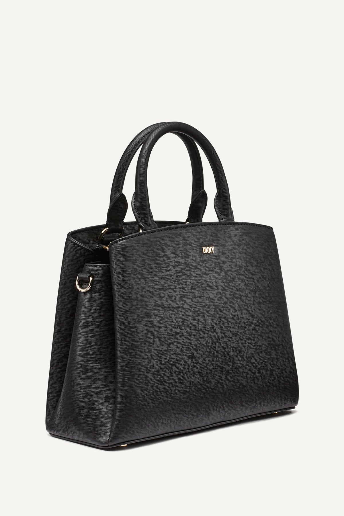 DKNY Paige Medium Satchel Black/gold