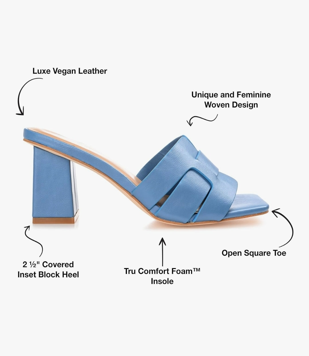 Journee Collection Womens Renatta Blue 7.5M