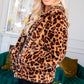 Women's plus Leopard print jacket