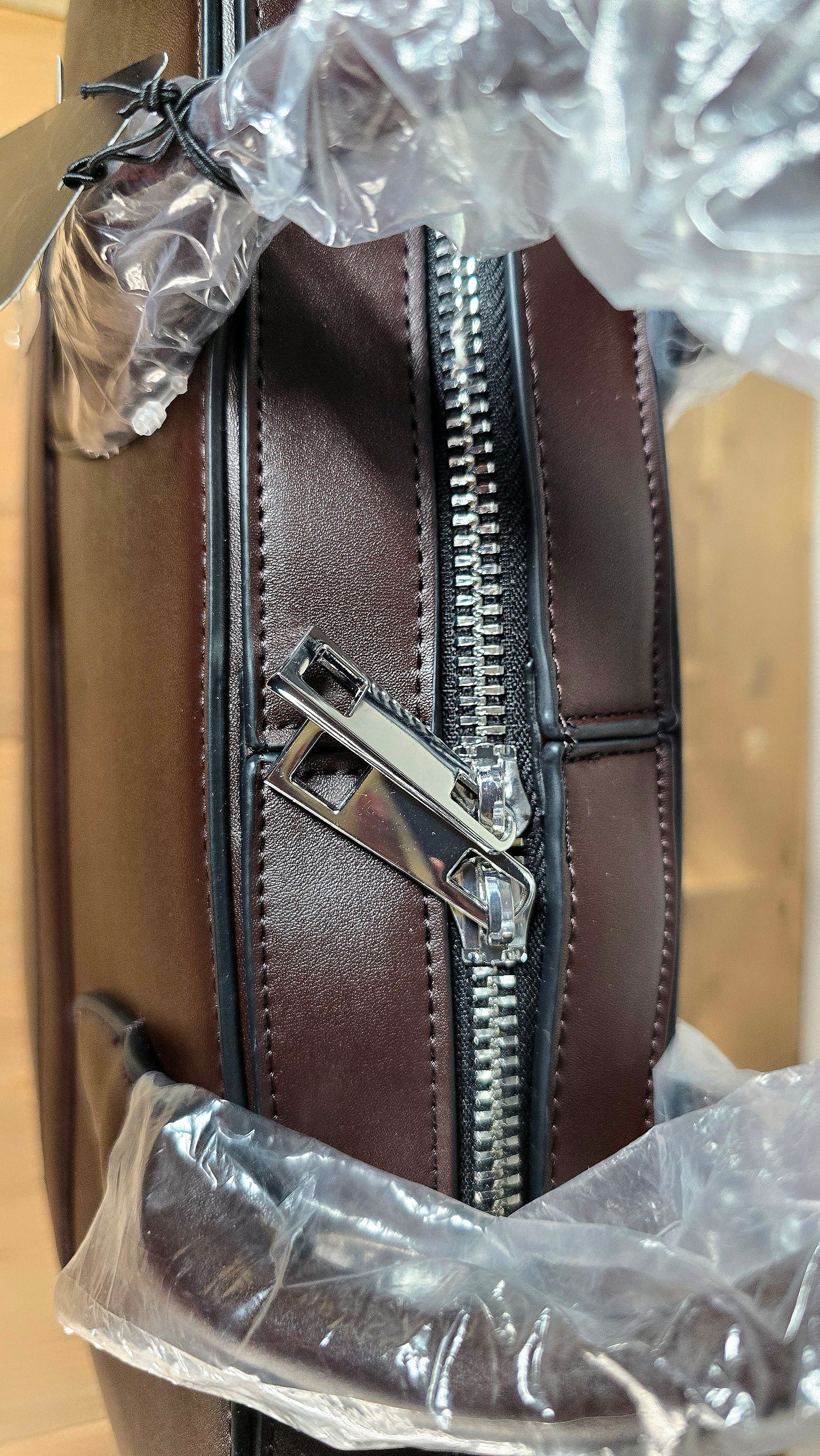 Alfani Mens Messenger Bag Brown