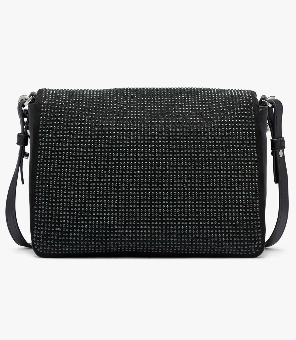 DKNY Desiree Small Flap Crossbody Black/silver