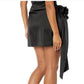 Corsage waist mini skirt
