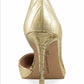 I.N.C. International Concepts Kenjay DOrsay Pumps, Created Gold Croco Print 10M