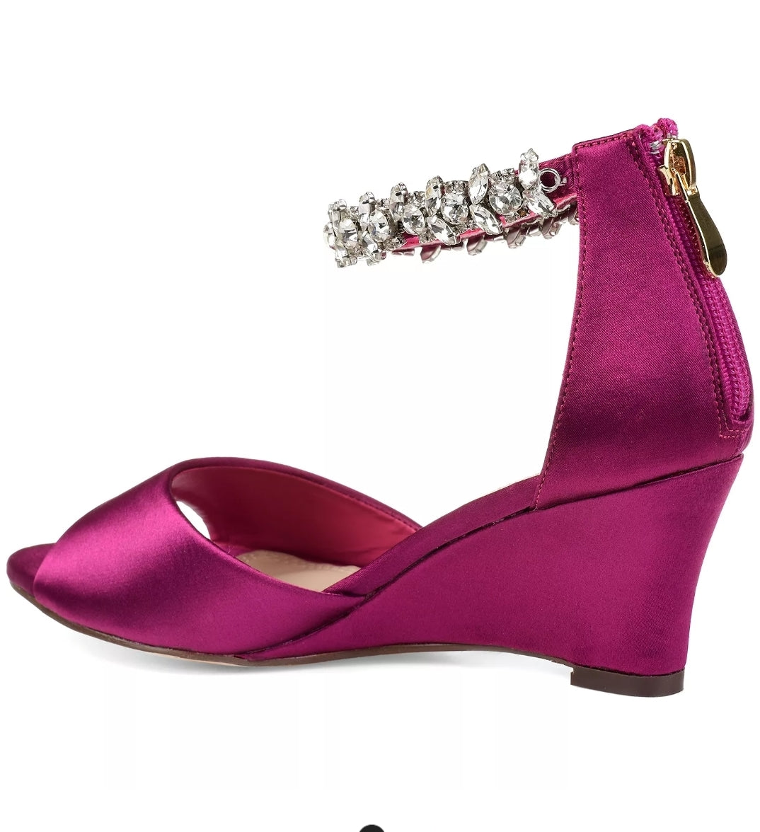 Journee Collection Womens Connor Fuchsia/Berry 7.5M