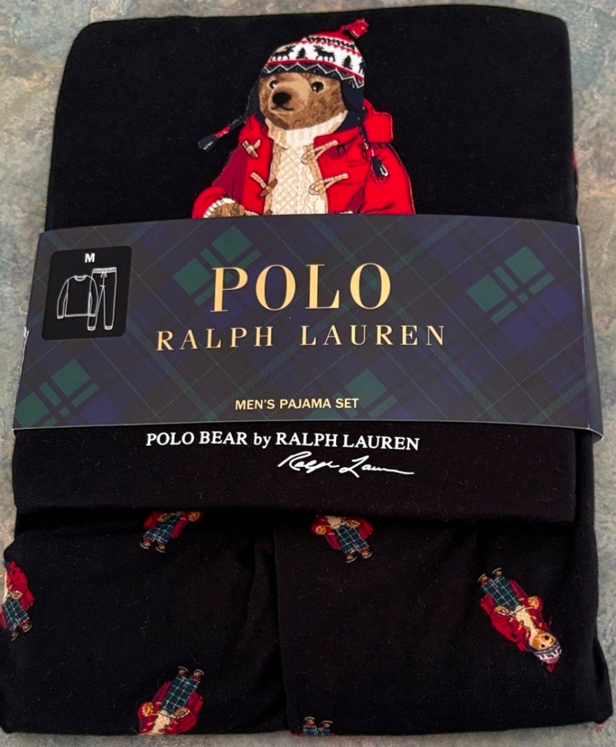 Polo Ralph Lauren Mens 2-Pc. Polo Bear Pajamas - L