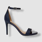 Wild Pair Bethie Two-Piece Dress Sandals Navy Glitter 8M