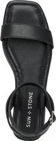 Sun Stone Quebecc Ankle-Strap Flat Sanda Black 8M