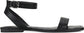 Sun Stone Quebecc Ankle-Strap Flat Sanda Black 8M