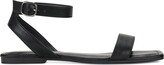 Sun Stone Quebecc Ankle-Strap Flat Sanda Black 8M