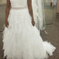 Dot tulle Wedding Gown