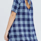 Navy Check Dress