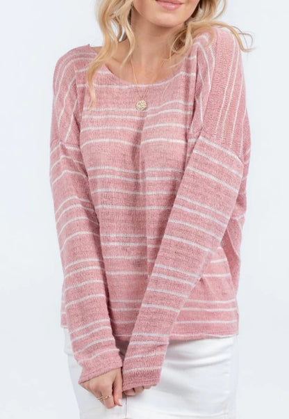 Knit long sleeve top