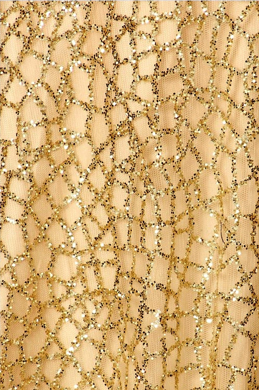Gold formal dress