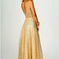 Gold formal dress