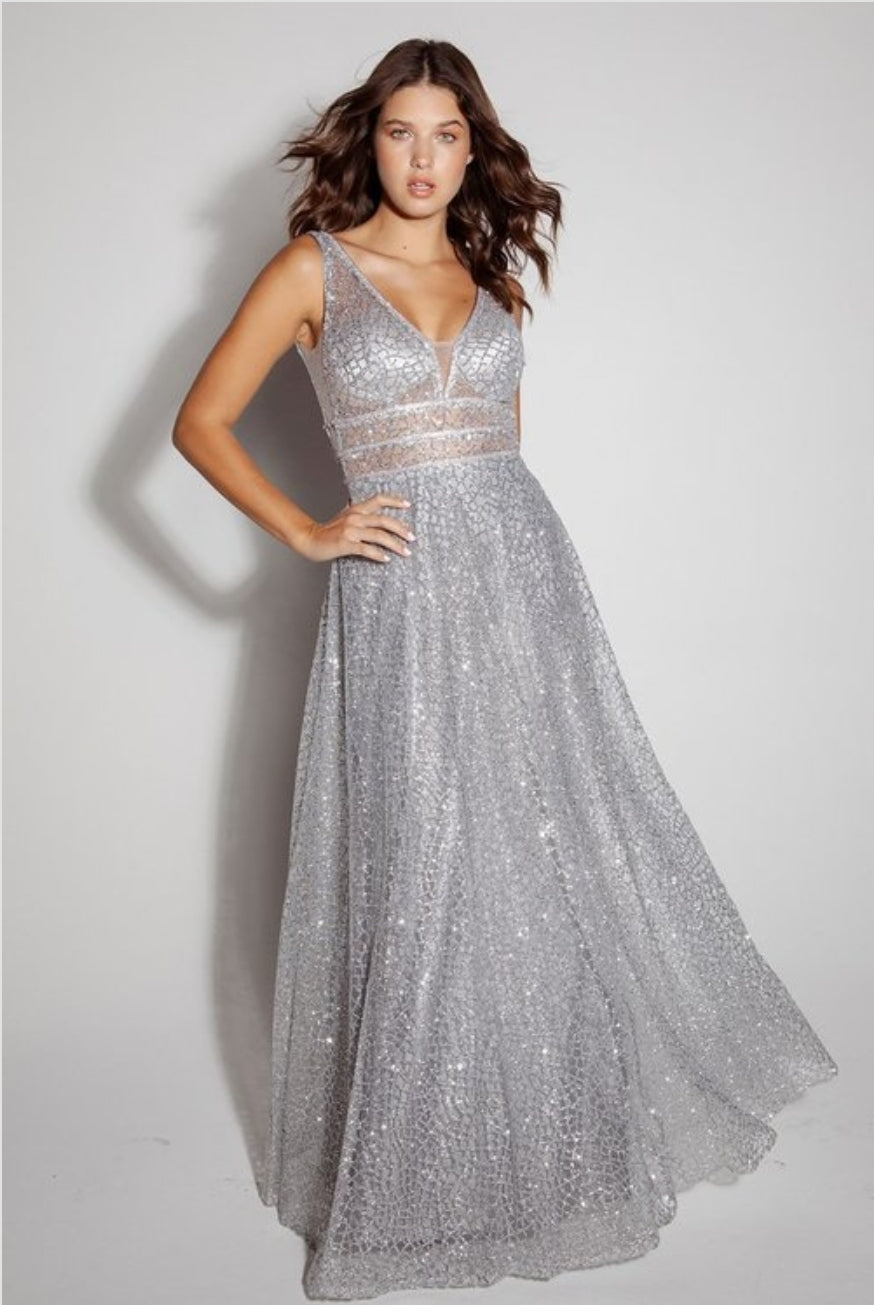Gold formal dress