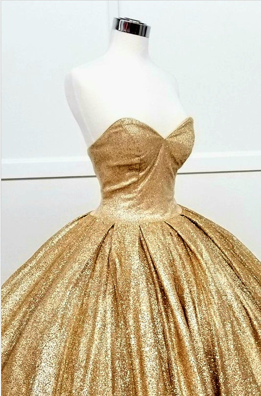 Gold shimmer gown